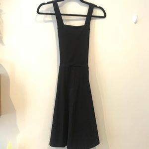 ASOS Black Pinafore Dress Sz S NWT